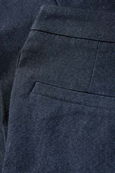 Femei - Pantaloni capri - talie medie - slim fit - albastru închis