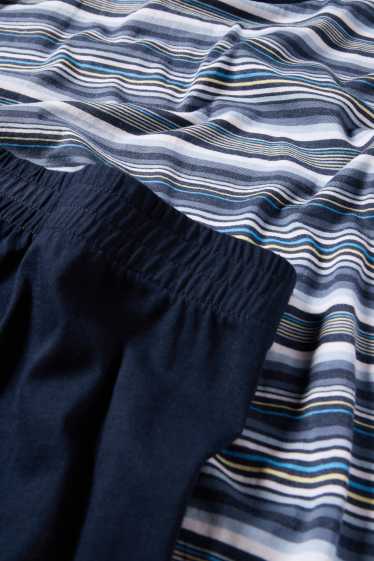 Hommes - Pyjashort - bleu foncé