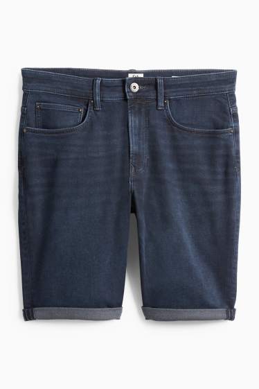Hommes - Short en jean - Flex jog denim - LYCRA® - bleu foncé