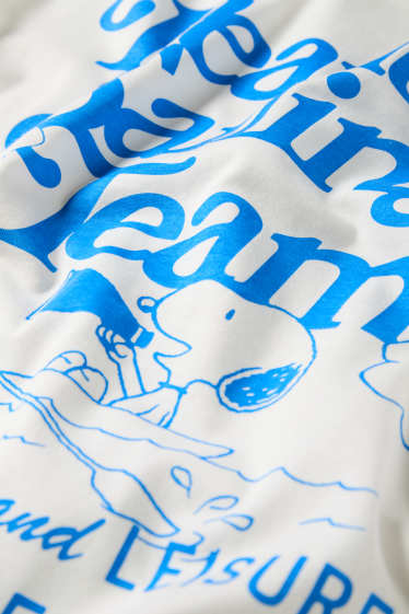 Hommes - T-shirt - regular fit - Peanuts - bleu / blanc