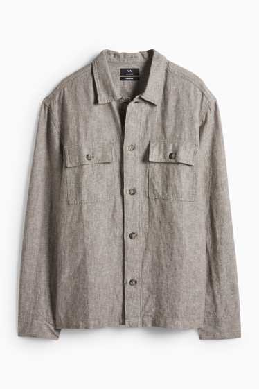 Men - Shirt - gray-melange