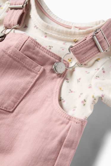 Baby Girls - Baby dress - white / rose