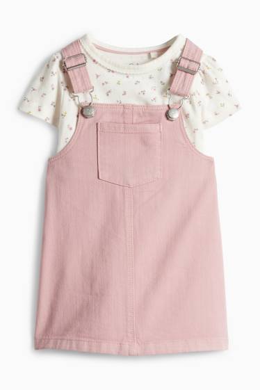 Baby Girls - Baby dress - white / rose