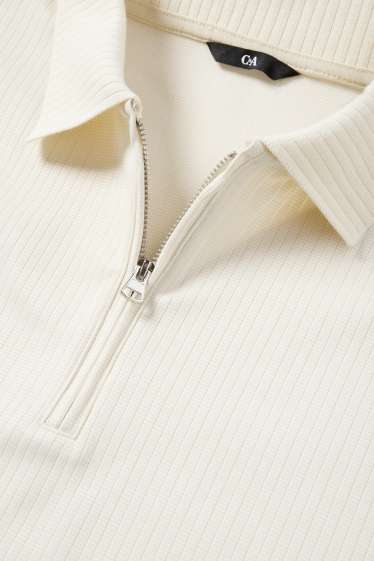 Hommes - Polo - blanc crème