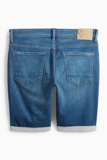 Heren - Korte spijkerbroek - Flex jog denim - LYCRA® - donkerblauw