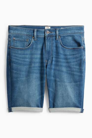 Heren - Korte spijkerbroek - Flex jog denim - LYCRA® - donkerblauw