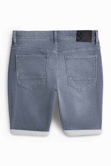 Uomo - Shorts di jeans - Flex jog denim - LYCRA® - grigio