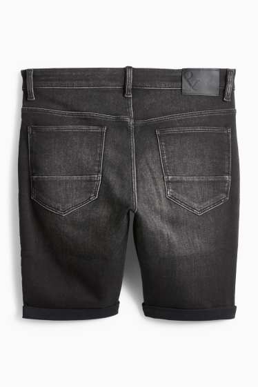 Men - Denim shorts - Flex jog denim - LYCRA® - black