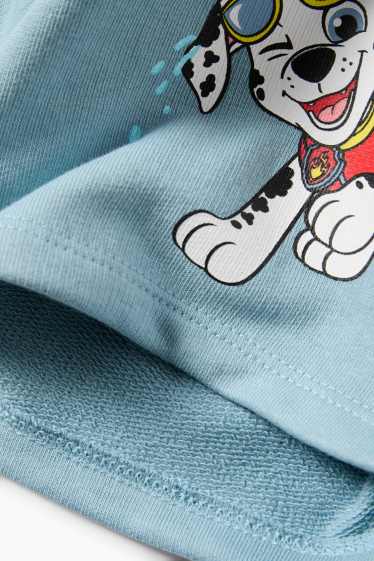 Enfants garçons - La Pat’ Patrouille - ensemble - T-shirt et short en molleton cargo - blanc / bleu