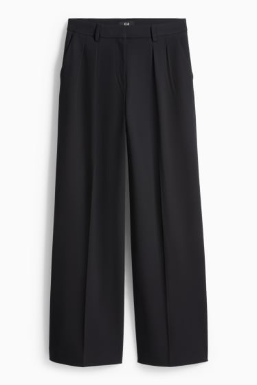 Femei - Pantaloni office - talie medie - regular fit - negru