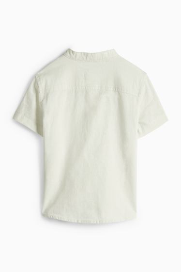 Enfants garçons - Chemise - lin mélangé - vert menthe