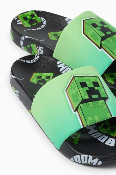 Kinder Jungen - Minecraft - Badesandalen - grün