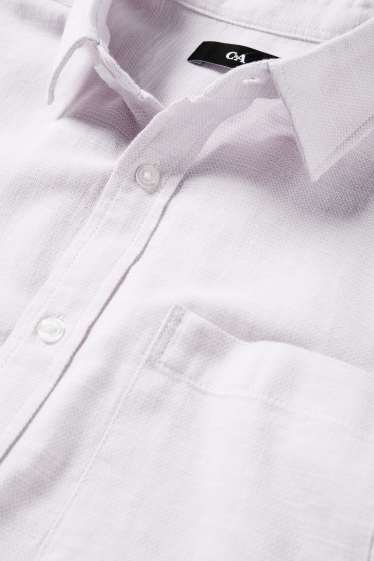 Heren - Overhemd - regular fit - kent - roze