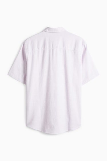 Heren - Overhemd - regular fit - kent - roze