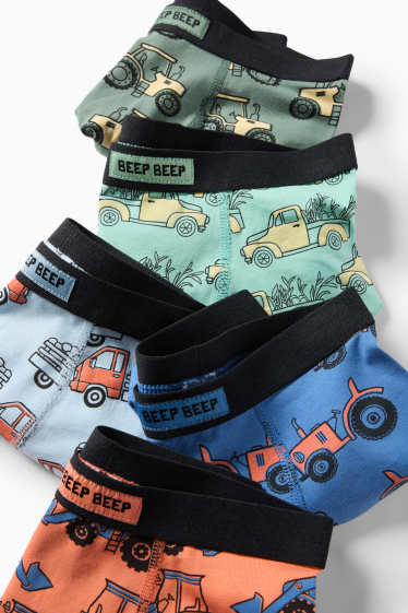 Children Boys - Multipack of 5 - vehicles - boxer shorts - light green