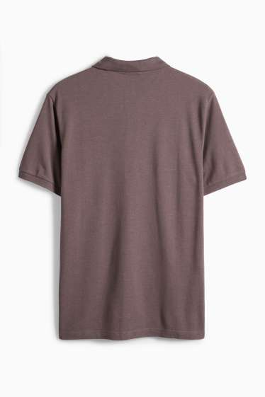 Herren - Poloshirt - braun