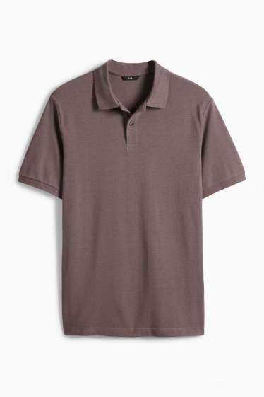 Herren - Poloshirt - braun