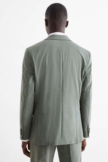Uomo - Blazer coordinabile - regular fit - tessuto elasticizzato - verde