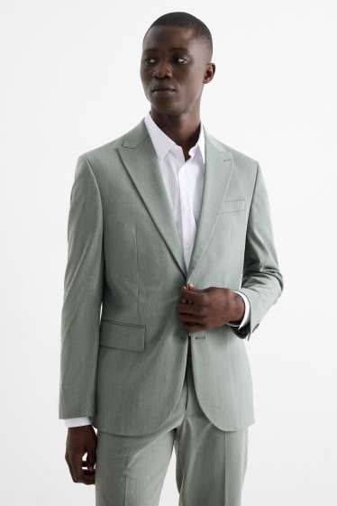 Uomo - Blazer coordinabile - regular fit - tessuto elasticizzato - verde