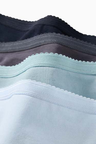 Donna - Confezione da 4 - slip - azzurro