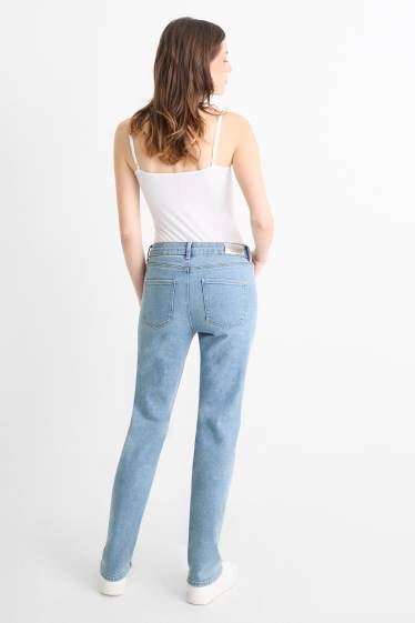 Donna - Straight jeans - vita media - jeans modellanti - LYCRA® - jeans azzurro