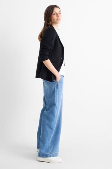 Femmes - Wide leg jean - high waist - jean bleu clair