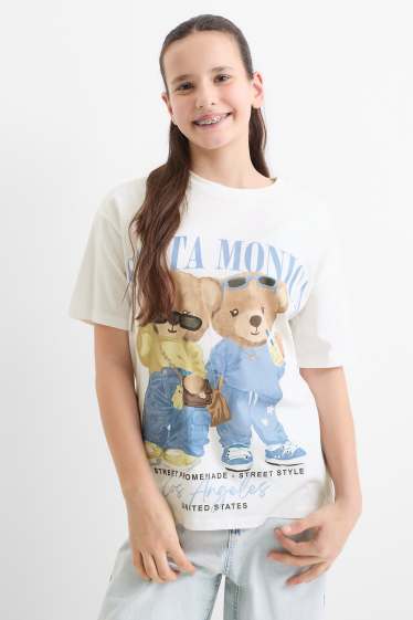 Enfants filles - Teddy bear - T-shirt - blanc