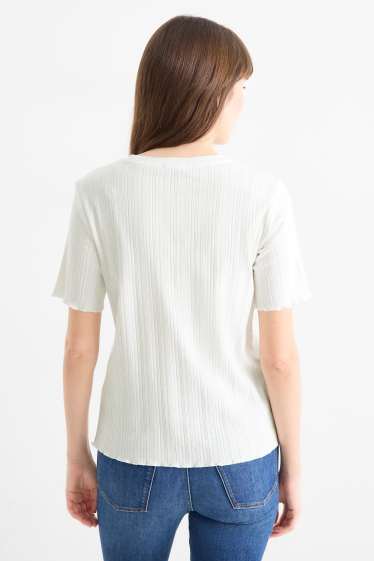 Dona - Samarreta de màniga curta - regular fit - blanc