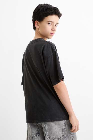 Kinder Jungen - Garfield - Kurzarmshirt - schwarz