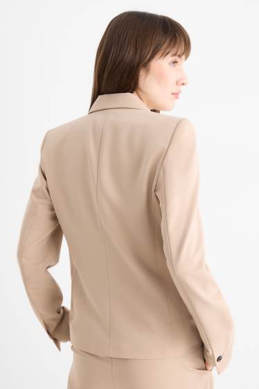 Women - Business blazer - fitted - beige