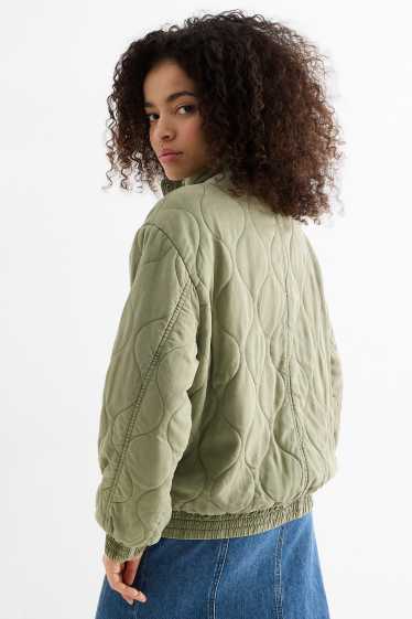 Donna - Giacca trapuntata - verde chiaro