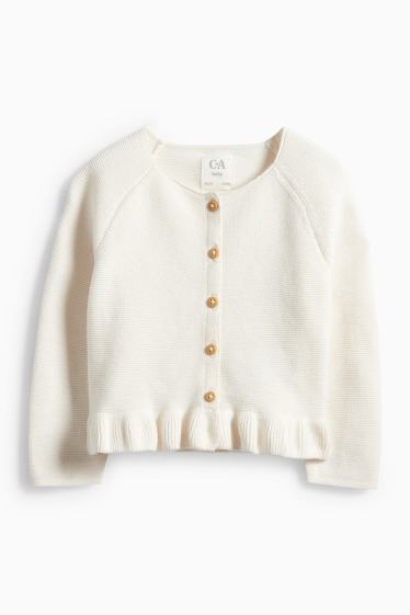 Baby Girls - Baby knitted jacket - cremewhite