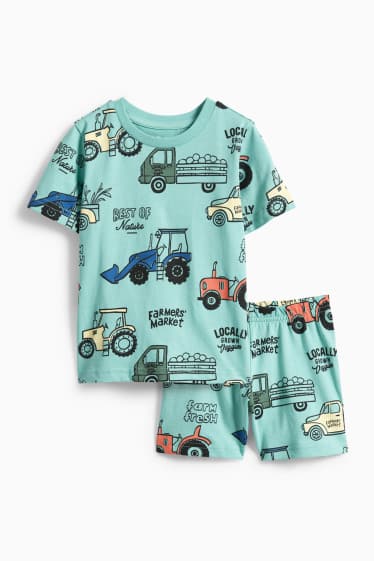 Children Boys - Short Pyjamas - turquoise