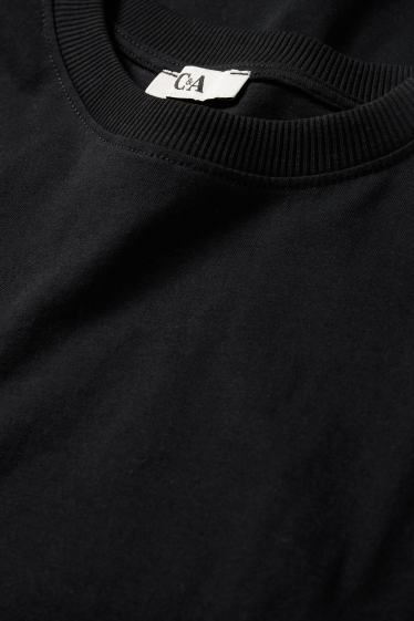 Femmes - T-shirt - oversize - noir