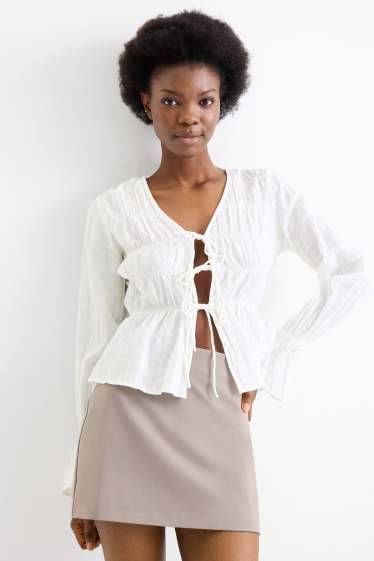 Femei - Bluză - alb