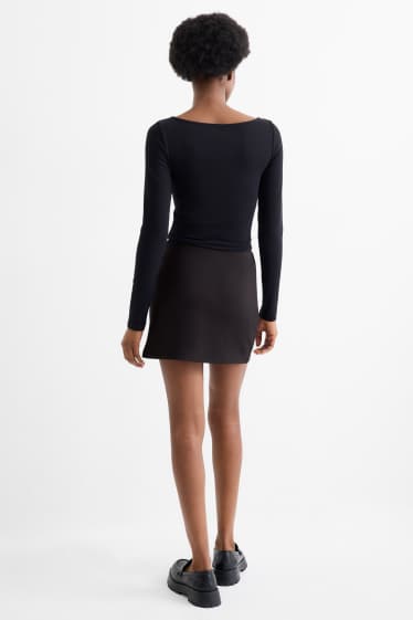 Dames - Jeansrok - zwart