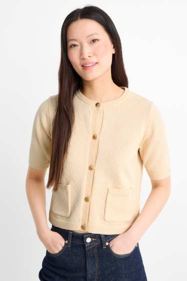 Women - Cardigan - light beige