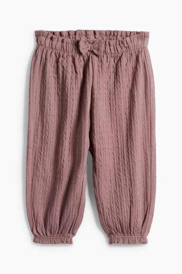 Bebeluși - fete - Pantaloni de trening bebeluși - structurați - maro