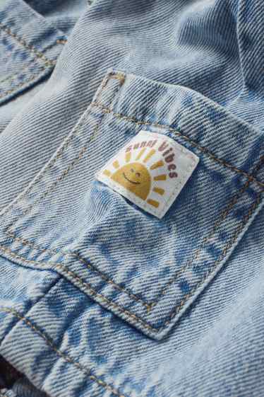 Baby Buben - Sonne - Baby-Jeans-Shorts - helljeansblau