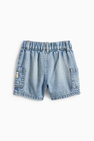 Baby Buben - Sonne - Baby-Jeans-Shorts - helljeansblau