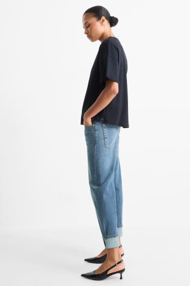 Dona - Relaxed jeans - mid waist - LYCRA® - texà blau