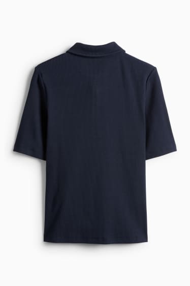 Donna - Polo - regular fit - a righe - blu scuro