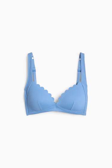 Damen - Bikini-Top - wattiert - bügellos - LYCRA® XTRA LIFE™ - blau