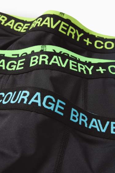 Kinderen: jongens - Set van 3 - boxershort - zwart