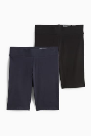 Women - Multipack of 2 - biker shorts - dark blue