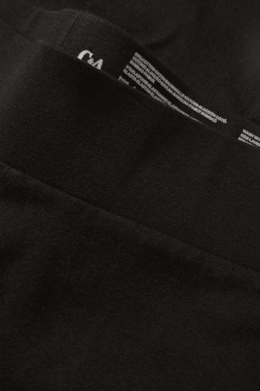 Donna - Confezione da 2 - shorts stile ciclista - nero