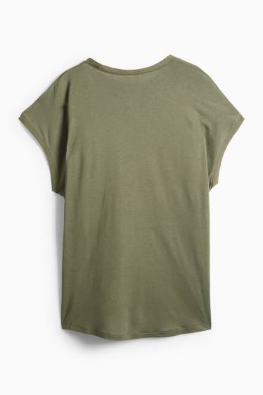 Damen - T-Shirt - Regular Fit - khaki