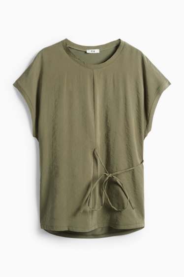 Damen - T-Shirt - Regular Fit - khaki