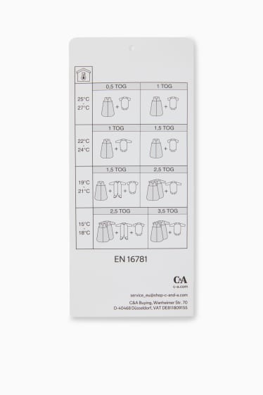 Bébés filles - Petites étoiles - gigoteuse pour bébé - 18-36 mois - blanc / beige