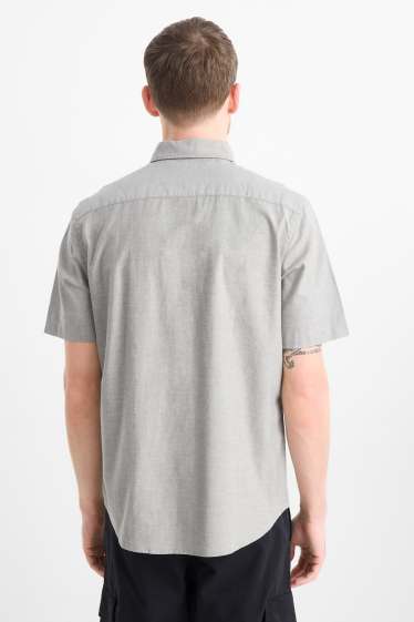 Home - Camisa - regular fit - button-down - verd